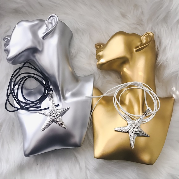 ⚜️𝟯𝟬%𝗢𝗙𝗙 𝗯𝘂𝗻𝗱𝗹𝗲𝘀 𝟯+⚜️ NEW Large Starfish Lariat Bohemian Necklace - Picture 4 of 15